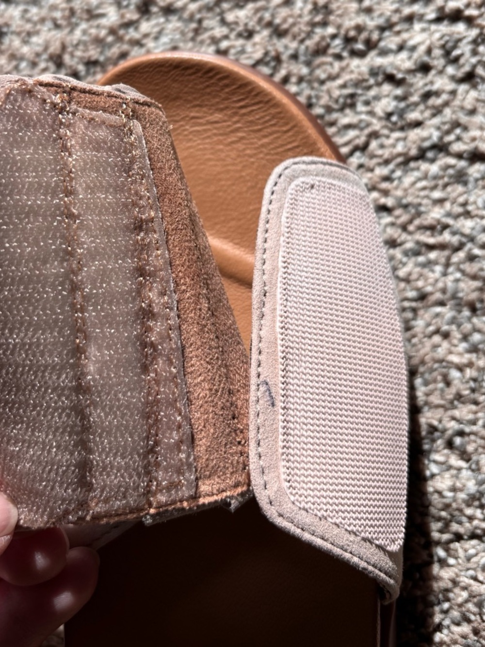 Vionic Roni Womens Adjustable Slide Sandals with Ruffle Accent - Picture 6 of 7